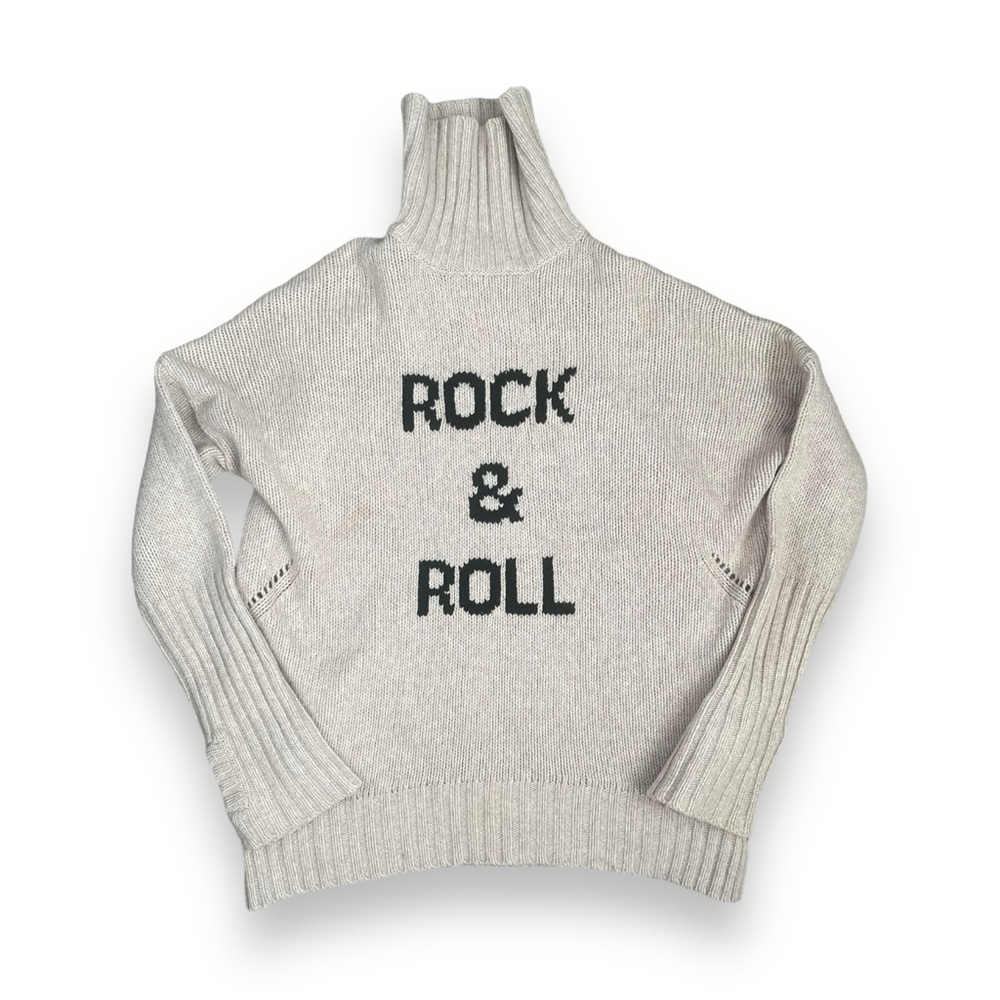 Zadig & Voltaire Rock N Roll Beige Wool Sweater Size XS